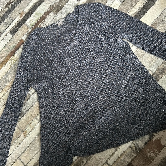 Helmut Lang Linen Knit Sweater Grey Blue Size Large - Picture 1 of 7